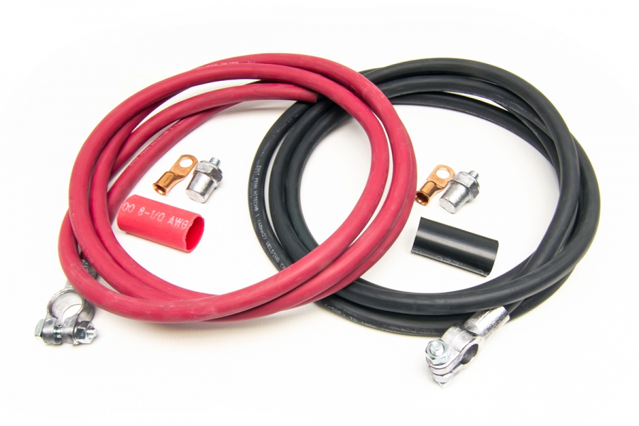 Battery Cable Kit (8 ft Red & 8 ft Black Cables) By Painless Performance